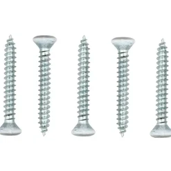 #012-RT50W – 6 x 1-1/2 Oval Head Tri Screw, Polar White, 50 Pack